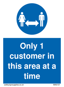 MA6131: Only 1 customer in this area at a time