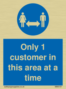 MA6131: Only 1 customer in this area at a time