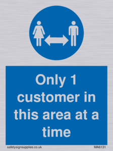 MA6131: Only 1 customer in this area at a time