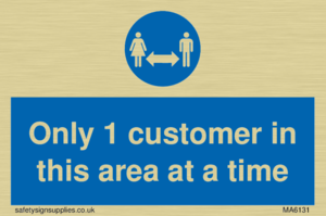 MA6131: Only 1 customer in this area at a time