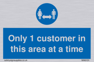 MA6131: Only 1 customer in this area at a time