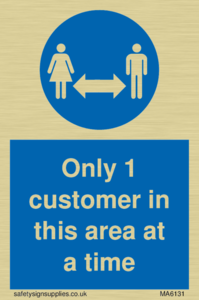 MA6131: Only 1 customer in this area at a time