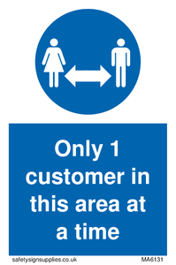 MA6131: Only 1 customer in this area at a time
