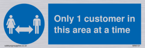 MA6131: Only 1 customer in this area at a time