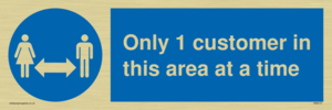 MA6131: Only 1 customer in this area at a time