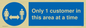MA6131: Only 1 customer in this area at a time