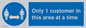 MA6131: Only 1 customer in this area at a time