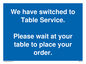 MA6133: We have switched to Table Service.