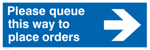 MA6134: Please queue this way to place orders