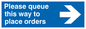 MA6134: Please queue this way to place orders