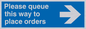 MA6134: Please queue this way to place orders