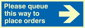 MA6134: Please queue this way to place orders