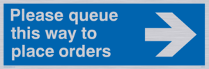 MA6134: Please queue this way to place orders