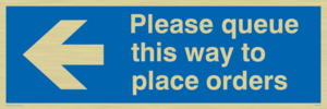 MA6135: Please queue this way to place orders
