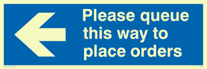 MA6135: Please queue this way to place orders