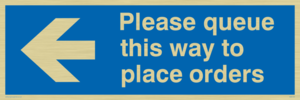MA6135: Please queue this way to place orders