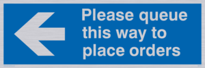 MA6135: Please queue this way to place orders