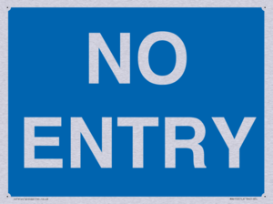 MA6150: NO ENTRY