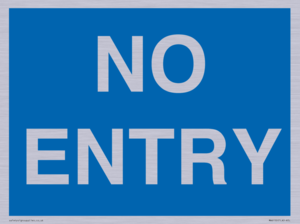 MA6150: NO ENTRY