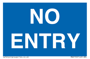 MA6150: NO ENTRY