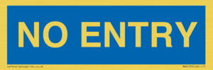 MA6150: NO ENTRY