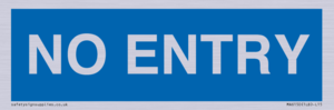 MA6150: NO ENTRY