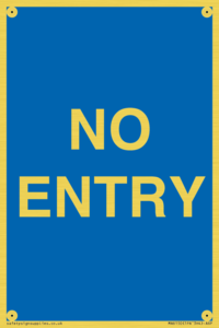 MA6150: NO ENTRY