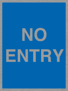 MA6150: NO ENTRY