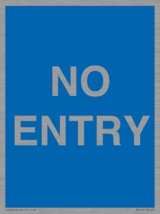 MA6150: NO ENTRY