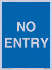 MA6150: NO ENTRY