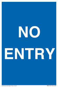 MA6150: NO ENTRY