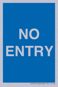 MA6150: NO ENTRY