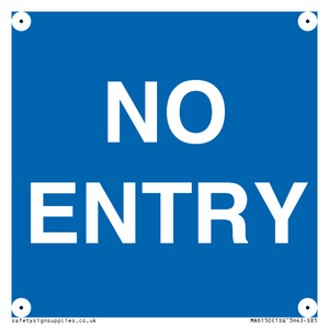 MA6150: NO ENTRY