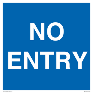 MA6150: NO ENTRY