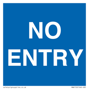 MA6150: NO ENTRY