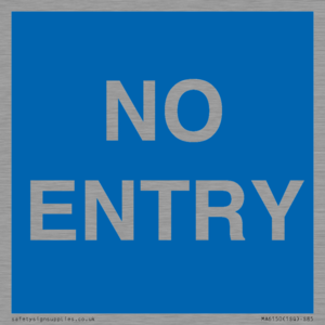 MA6150: NO ENTRY