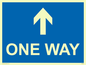 MA6208: One way with up directional arrow