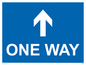 MA6208: One way with up directional arrow