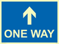 MA6208: One way with up directional arrow