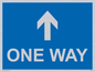 MA6208: One way with up directional arrow
