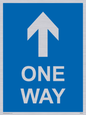 MA6208: One way with up directional arrow