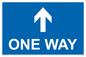 MA6208: One way with up directional arrow