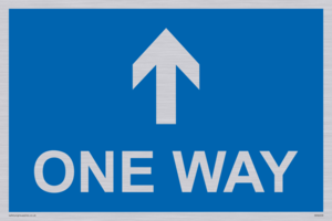 MA6208: One way with up directional arrow