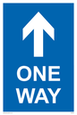 MA6208: One way with up directional arrow