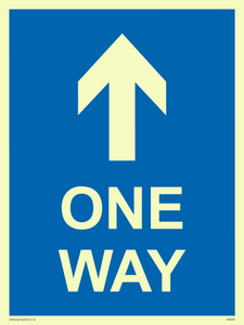 MA6208: One way with up directional arrow