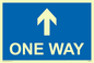 MA6208: One way with up directional arrow