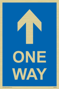 MA6208: One way with up directional arrow
