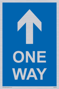 MA6208: One way with up directional arrow