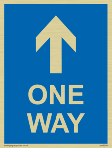 MA6208: One way with up directional arrow