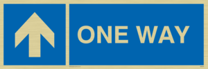 MA6208: One way with up directional arrow